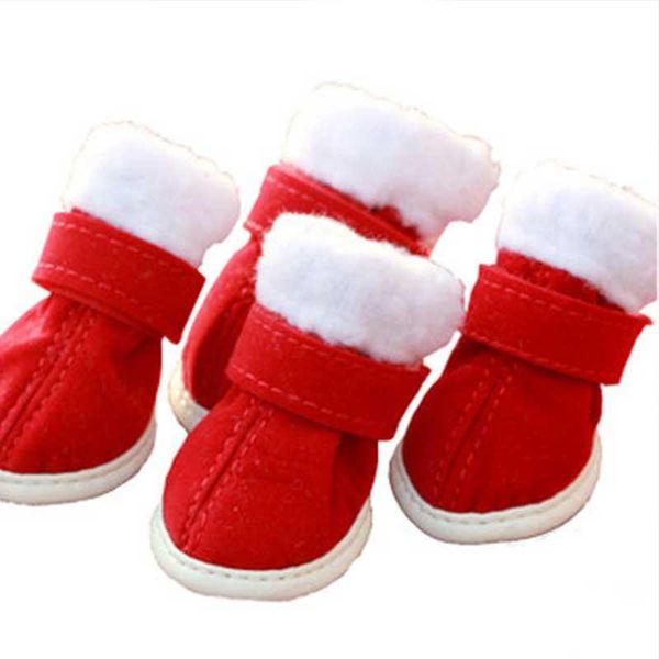 

dog apparel 2021 arrival winter health keep warm christmas snow shoes pet lovely cotton comfortable for teddy