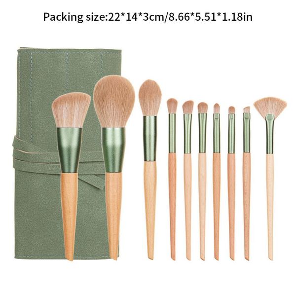 

makeup brushes 10pcs women kits girl eye cosmetic blending face powder concealers with storage bag for set