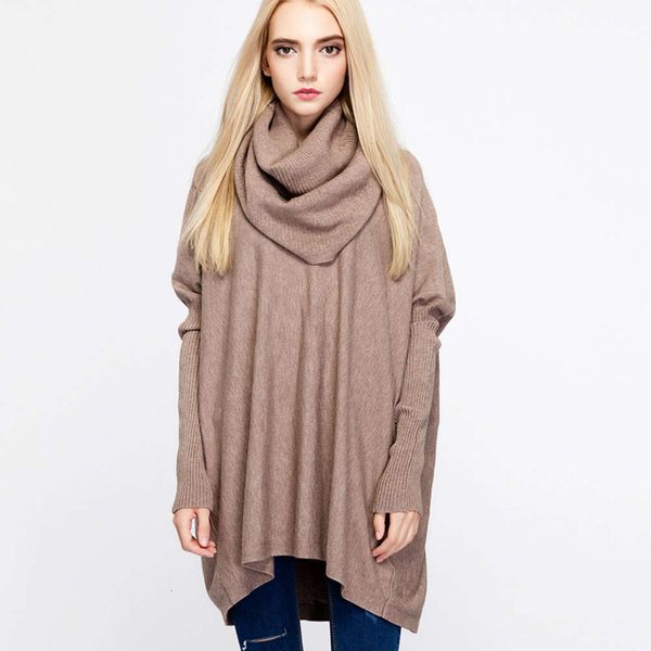 

autumn winter sweater women's loose high neck pullover women's sweater