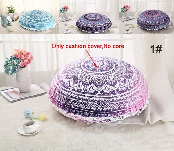 

delivery large floor pillows case mandala round cushion covers pouf retro boho cushions cover cushion/decorative pillow