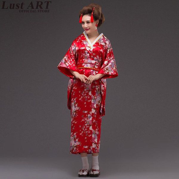 

japanese kimono traditional dress cosplay female yukata women haori japan geisha costume komonos woman 2021 319 ethnic clothing, Red