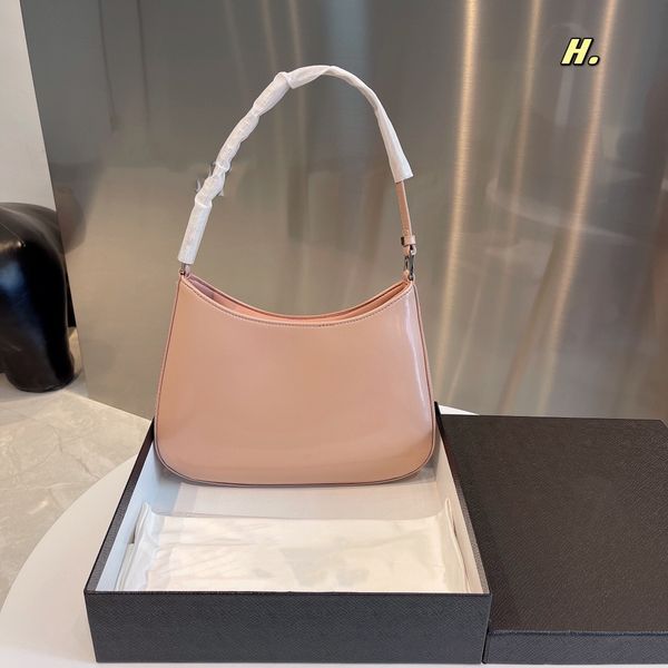 

original counter first layer bags solid color full leather fashion armpit lunch box bag