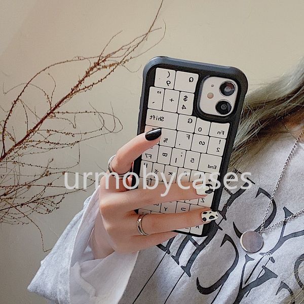 

retail creative mobile phone cover with keyboard pattern for iphone 12 pro max 11 xs xr 7/8plus designer phone case