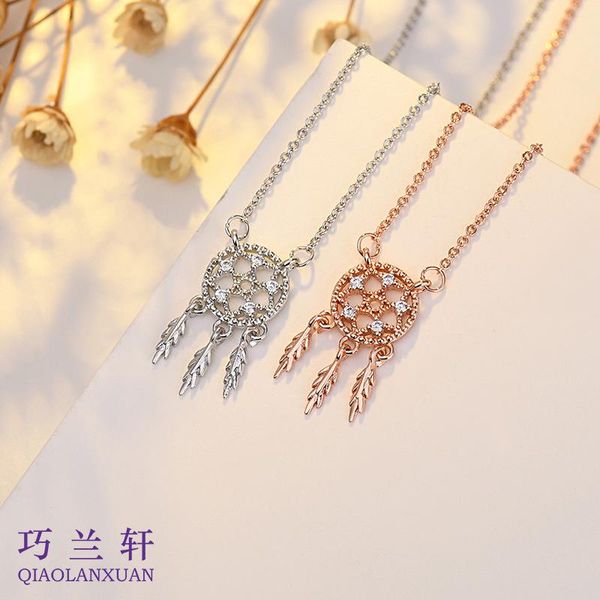 

silver singapore chomel dream net necklace fashion simple joker niche brand clavicle chain pendant necklaces