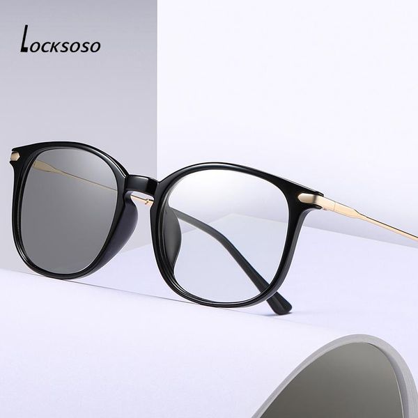 

sunglasses locksoso pochromic anti blue light glasses men women blocking computer radiation uv400 eyeglasses, White;black