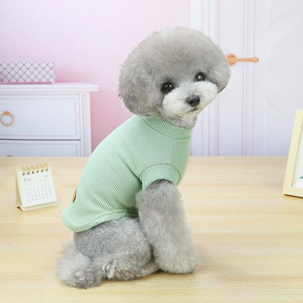 

fashion thin dog shirts pet cat clothes luxury t shirt blue pink green ropa camiseta para perros apparel