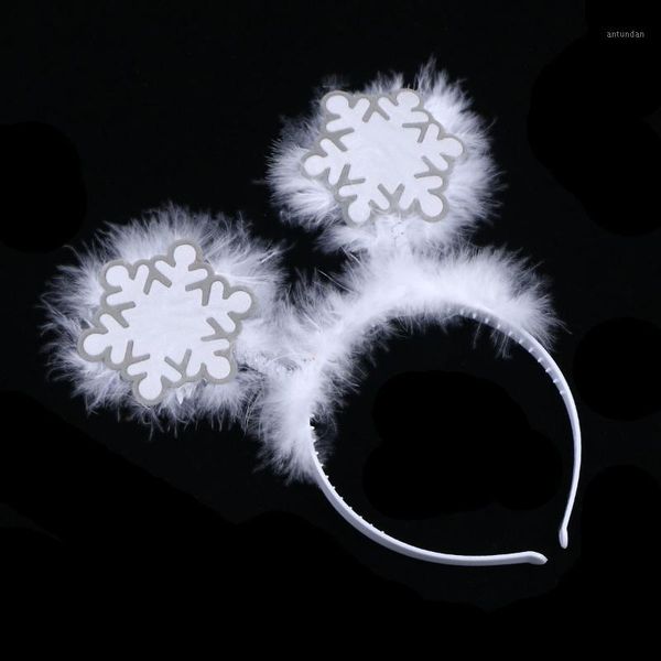 

christmas decorations snowflake headbands hair hoops accessory headwear for kids