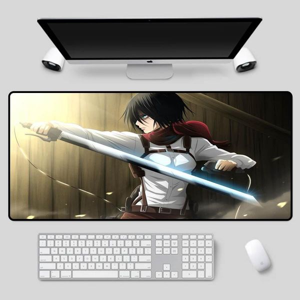 

mouse pads & wrist rests xgz large size pad beautiful anime swordsman pattern keyboard home multi-size choice table mat