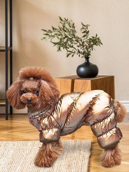 

dog apparel winter windproof dog's four legged down jacket small warm coat pet clothing