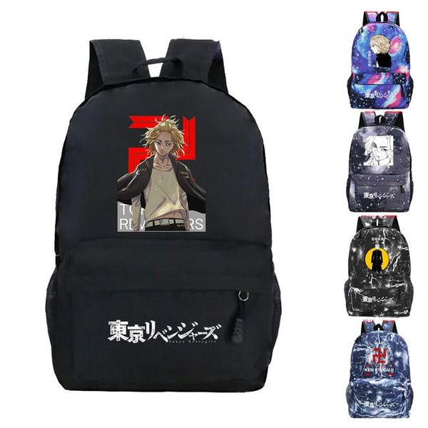 

backpack tokyo revengers school backpacks boys girls bags students book rucksack men fashion travel bag teens daily