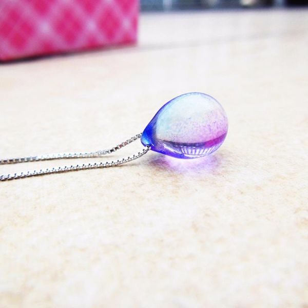 

lockets hutang mutli crystal pendant solid 925 sterling silver necklace fine fashion stone jewelry for women's girl's gift