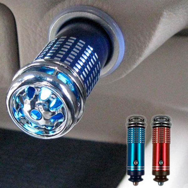 

interior decorations mini cars air purifier 12v auto fresh anion ionic oxygen bar ozone ionizer cleaner vehicle freshener