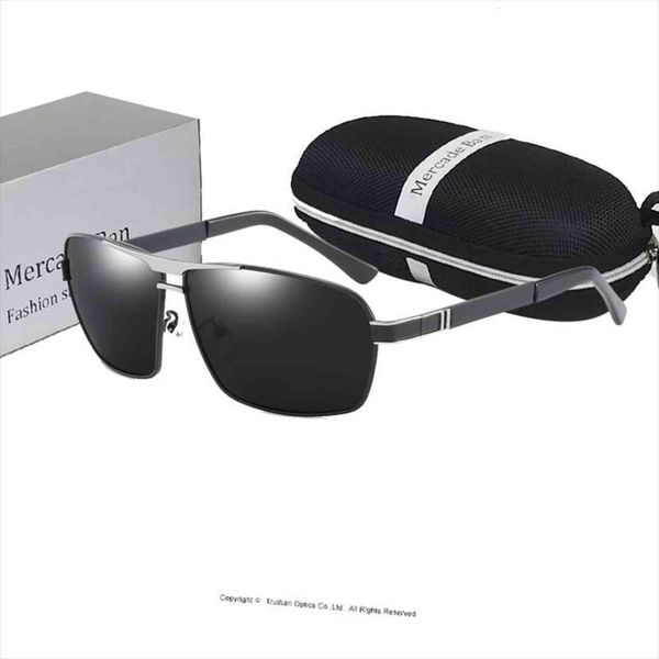 

famous brand sunglasses men polarized driving glasses uv400 designer eyewear metal retro gafas de sol hombre, White;black