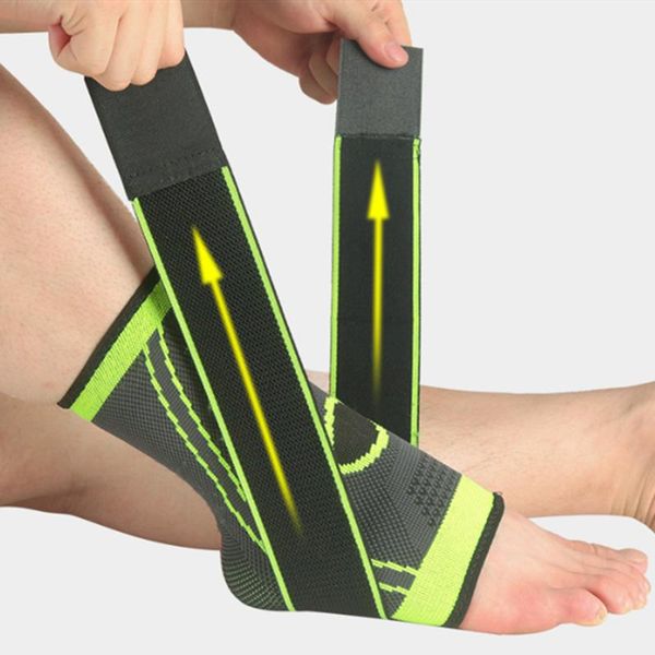 

ankle support protection gym running foot bandage, Blue;black