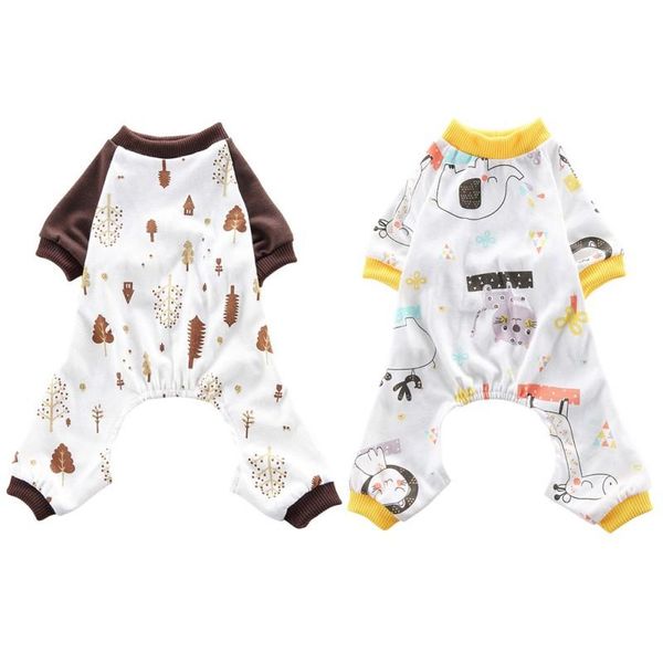 

dog pajamas cat clothing pet jumpsuit for small dogs sleepingwear warm jacket coat yorkies chihuahua costume apparel
