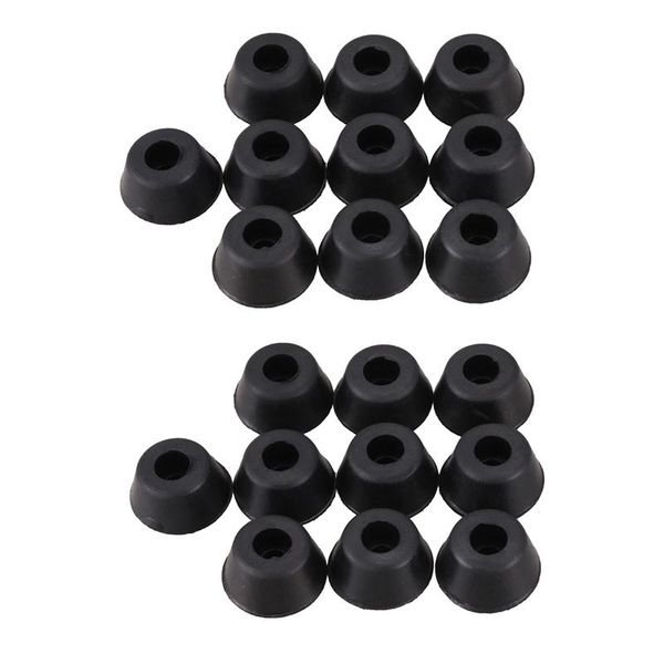 

bath mats 20 pcs 21mm x 10mm conical recessed rubber feet bumpers pads black