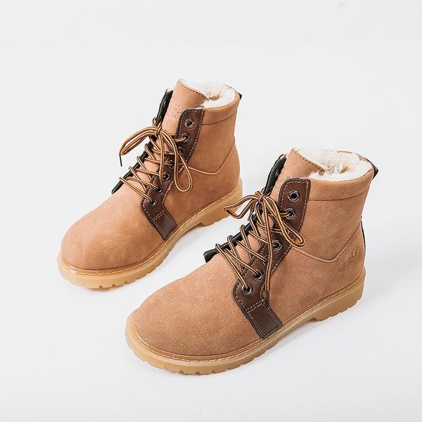 

classic style ankle boots for women snow booties black winter shoes warm woman plus size