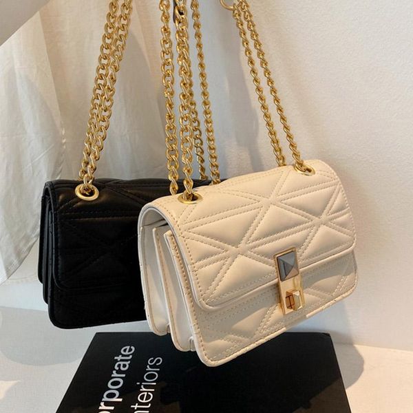 

evening bags 2021 summer handbags luxury ladies thin chain underarm bag leather single texture shoulder messenger purse