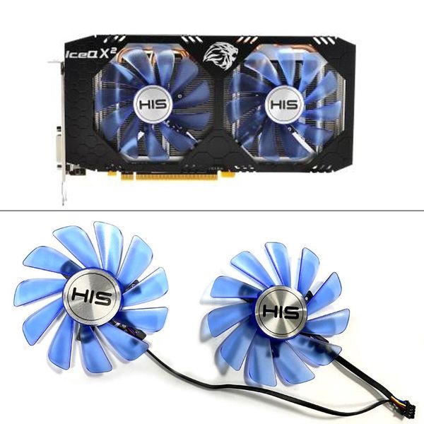 

fdc10h12s9-c 4pin rx 580 gpu cooler fan for his rx580 ice qx2 oc 4gb / turbo 8gb video card cooling fans lappads