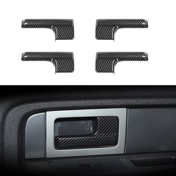 

interior door handle cover trim for ford f150 raptor 2009-2014 carbon fiber 4pcs2202