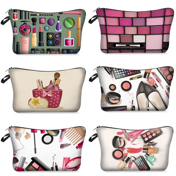

storage bags cosmetic bag with printed pattern cute small travel lady