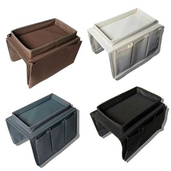 

storage bags 4 pockets sofa arm bag armrest tray remote control home holder