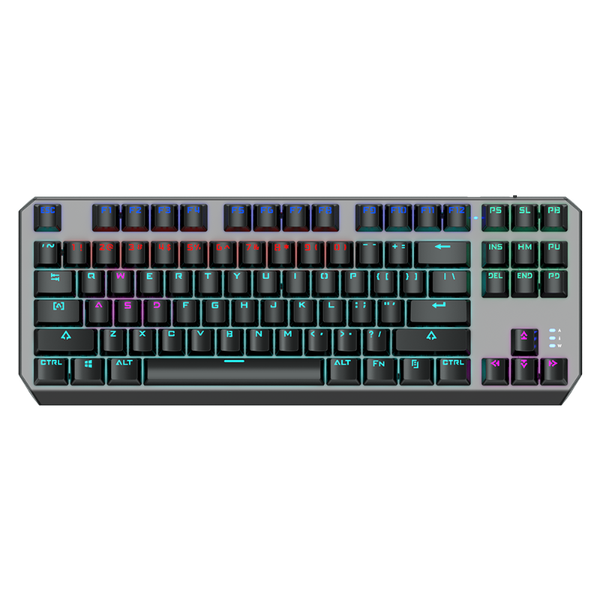 

mechanical keyboard 87-key anti-ghosting backlight gaming send russian spanish hebrew arabic stickers keyboards