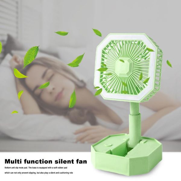 

electric fans portable handheld fan usb rechargeable mini deskfor office personal with led night light summer cooling