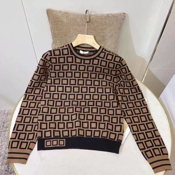 

fashion sweater designer woman pullover crew neck knitted sweaters autumn and winter letter jumper knit shirt coat women's sweaters plu, White;black
