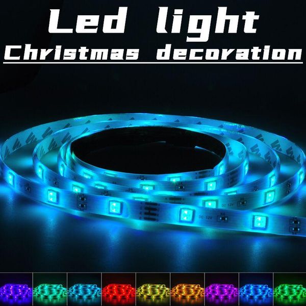 

strips ir iuces led rgb smd waterproof flexible lamp tape ribbon diode dc12v lights christmas decoration for garden