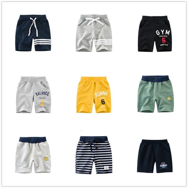 

summer children boys shorts for 1 2 3 4 5 6 7 8 9 years 100% cotton sport casual pants, Black