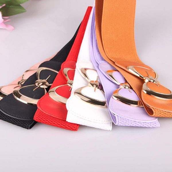 

belts kp korean women's belt fashion all-match bow elastic, Black;brown