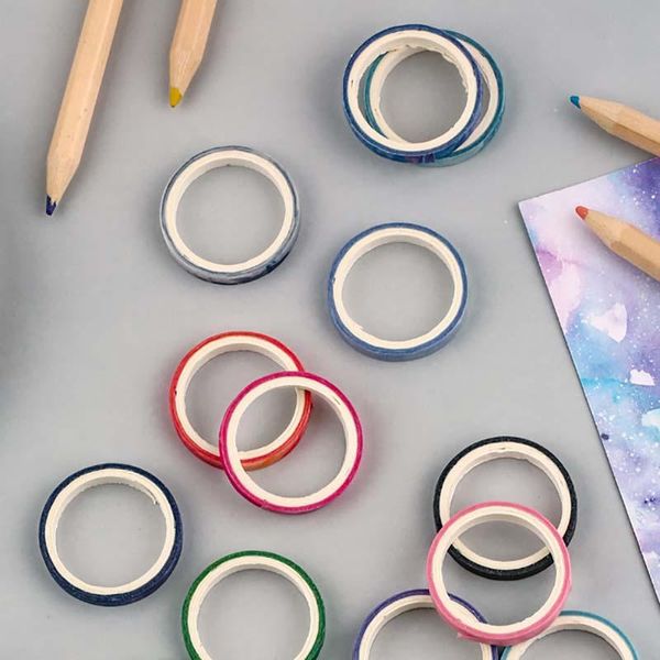 

gift wrap 1box multi-color washi tape scrapbooking decorative adhesive tapes paper japanese stationery sticker hand account stickers
