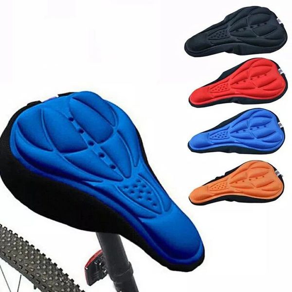 

bike saddles 1pcs mtb mountain saddle cover cycling thickened extra comfort soft silicone 3d gel pad cushion bicycle seat
