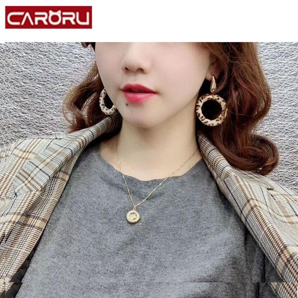 

dangle & chandelier south korea east gate autumn winter fashion leopard print ear ring earrings oorbellen pendientes boucle d'oreille f, Silver