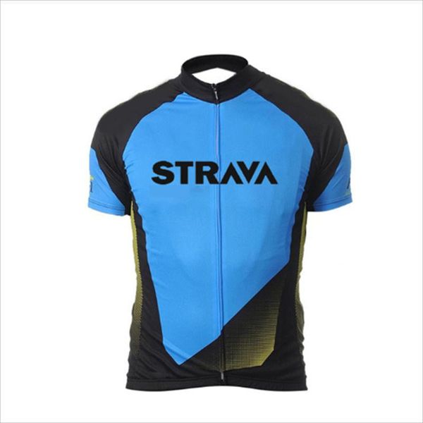

racing sets strava 2022-men's custom pro quick-drying cycling short sleeve oem service cycle breathable shirts bike clothes, Black;blue