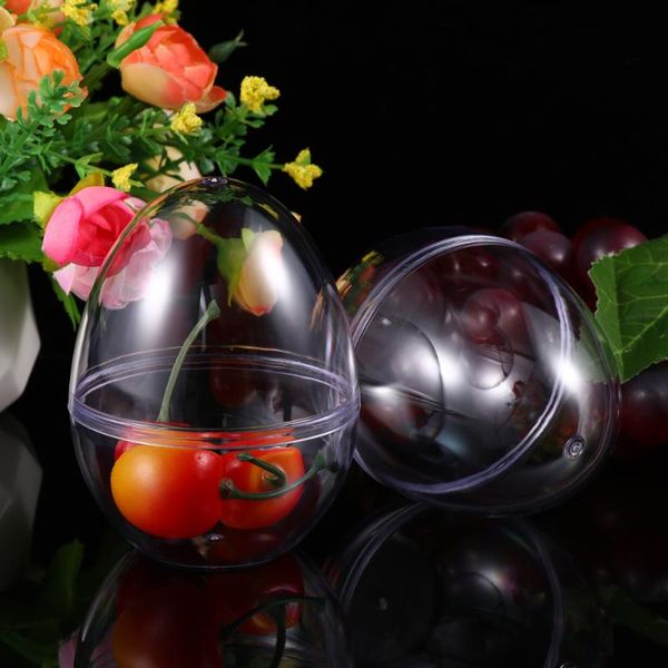 

6pcs creative transparent hollow candy boxes for easter christmas size gift wrap
