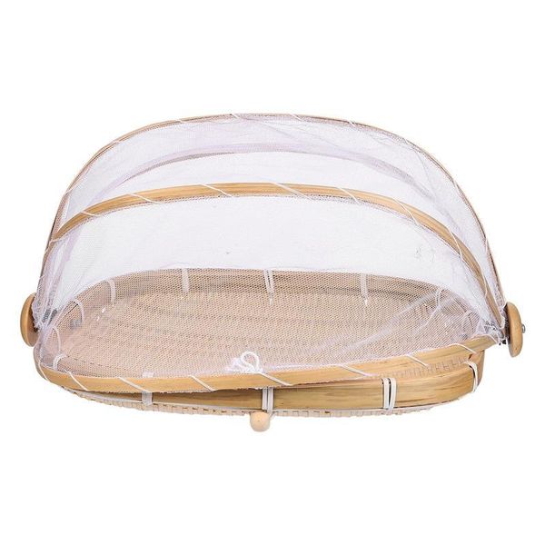 

bamboo storage basket fruit vegetable bread anti-mosquito baskets
