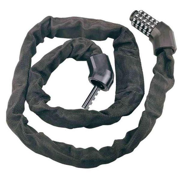 

bike locks 5-digit code lock safety anti-theft password chain mtb road outdoor cycling bicycle accessories