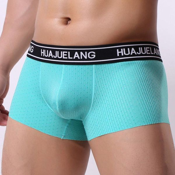 

underpants mens boxer shorts male panties comfortable nylon men underwear man low rise u convex boxers slip homme brand, Black;white