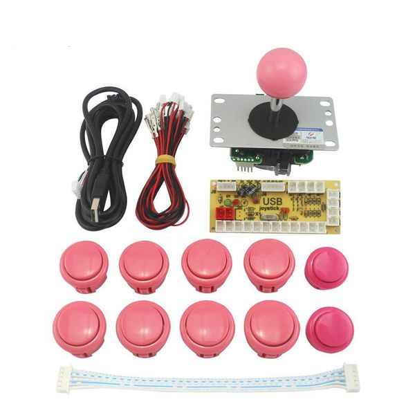 

game controllers & joysticks zero delay joystick arcade diy kit push button+joystick+usb encoder+wire harness usb controller for mame