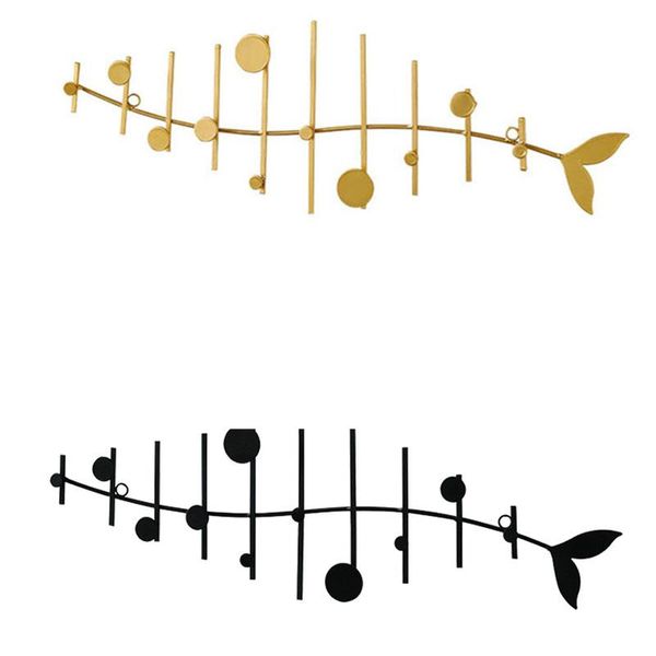 

nordic iron decor hook clothes hat holder porch key door entrance hooks & rails