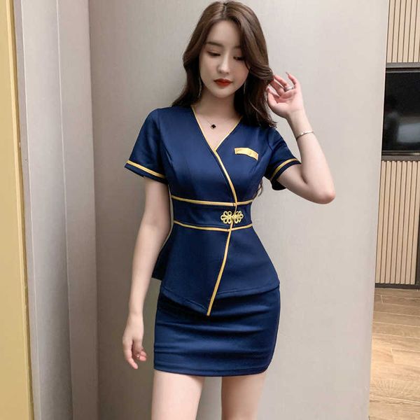 

luxury evening dress health club path foot therapy shop technician thin temperament hip wrap skirt massage set female, Black;gray