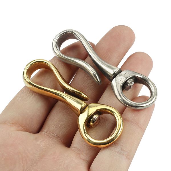 

brass rotation key ring outdoor small tool edc buckle all direction rotation key chain, Silver