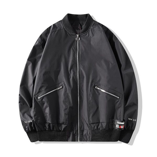 

men's jackets oversize letter printed baseball uniform spring and autumn style lightweight jacket windbreaker men korean clothes, Black;brown