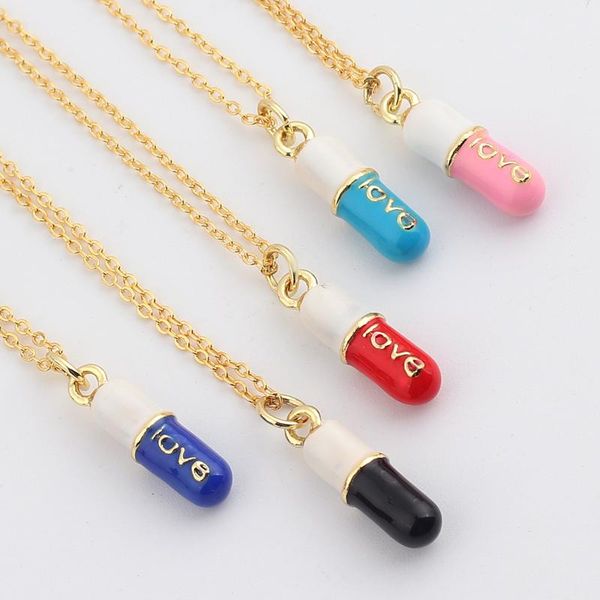 

pendant necklaces rainbow shape imprinted love simple personality temperament funny necklace for women multi color party jewelry, Silver