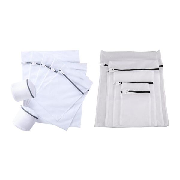 

big deal 15 pcs laundry net, bag, delicate washer, dryer, bras, 7 white-gray & 8 black-white bags