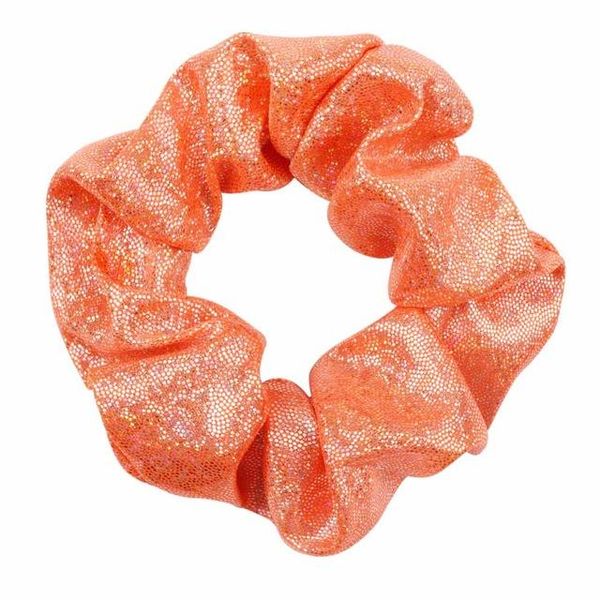 

women shiny fashion elastic hair ties girls hairband rope ponytail holder scrunchie headbands, Slivery;white
