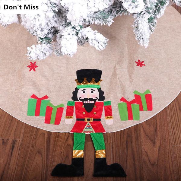 

christmas decorations 120cm nutcracker tree skirts decoration for home year