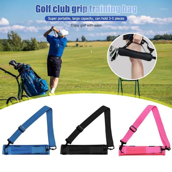 

golf training aids club ball storage bag pouch portable golfer stick shoulder carrying container sport accessories1